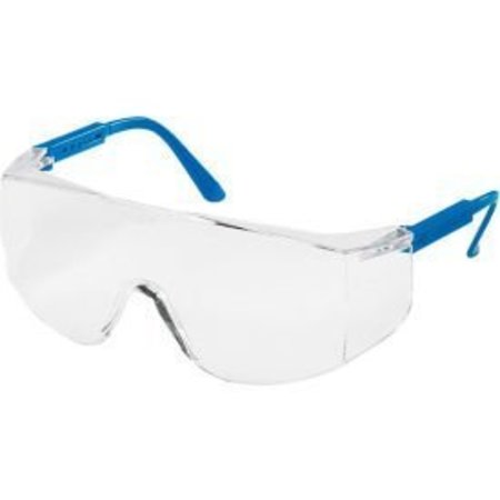 MCR SAFETY MCR Safety TC120 Tacoma® Safety Glasses, Blue Temples, Clear Lens TC120
